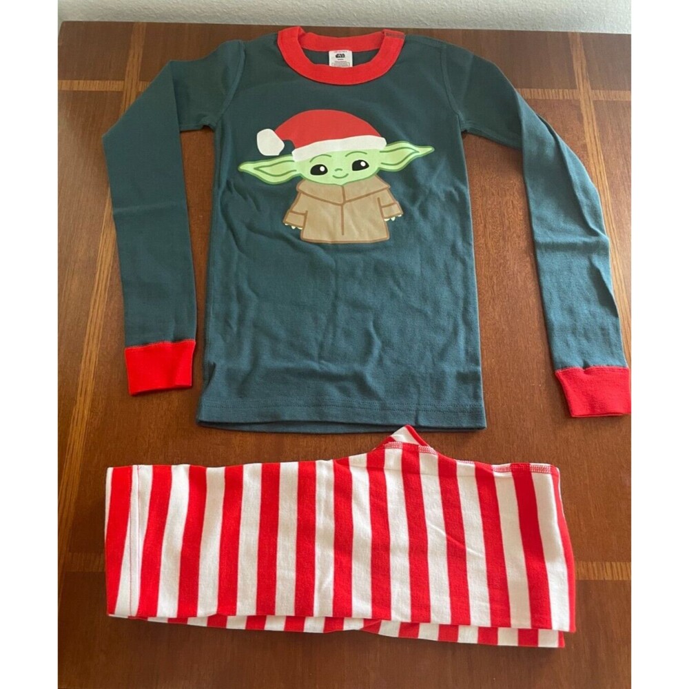 Hanna Andersson Kids STAR WARS The Mandalorian Long John PJ Set 8 US 130cm NEW